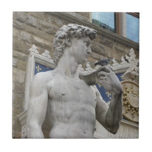 David Statue Michelangelo i Italien Kakelplatta