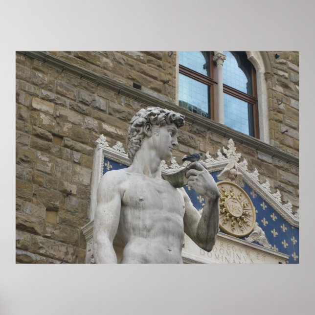 David Statue Michelangelo i Italien Poster (Framsidan)