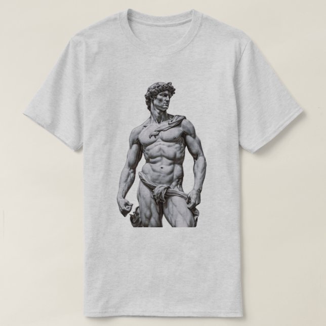 David statue t shirt (Design framsida)