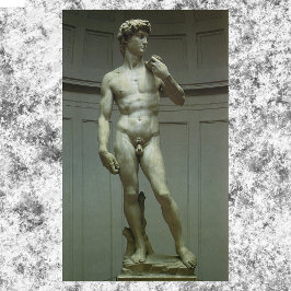 David-statyn av Michelangelo Poster