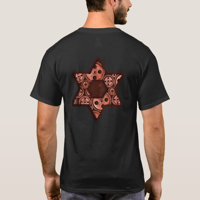 David Steampunk Star Tee Shirt (Baksida)