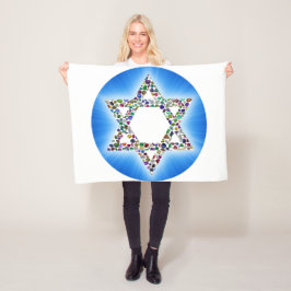 David stjärna fleecefilt