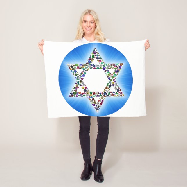 David stjärna fleecefilt (På plats)