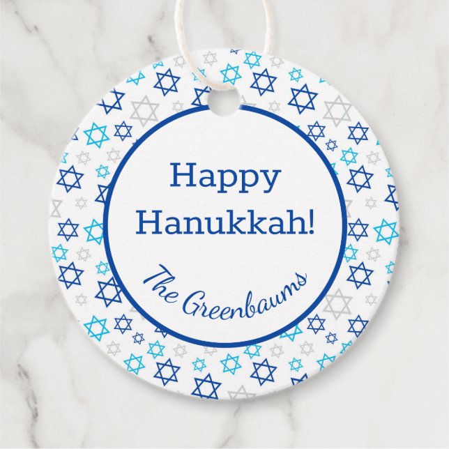 David stjärna gåvor etiketter (Framsida)