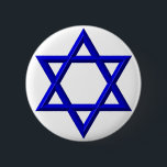 David stjärna knapp<br><div class="desc">David-stjärnan - Finns i Blue eller Guld. Du kan lägga till ditt eget ord,  bilder och/eller ändra färg i bakgrunden med Zazzles underbara anpassningsverktyg. Den här bilden finns även på dussintals andra produkter.</div>