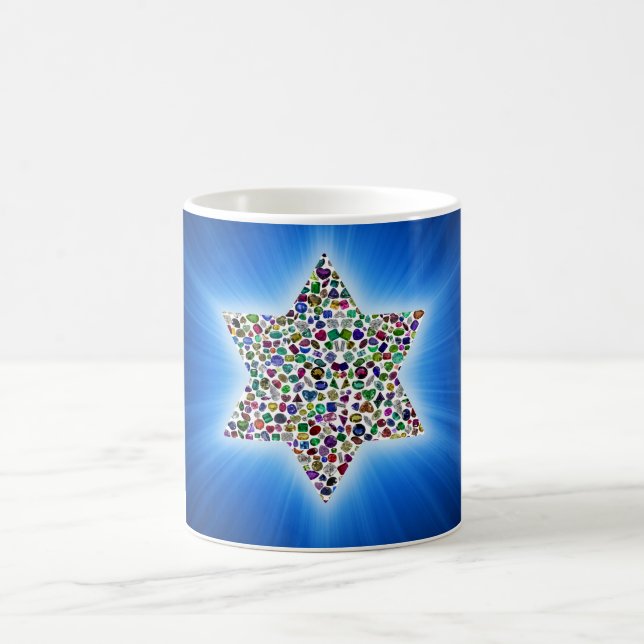 David stjärna med Gemstones Magisk Mugg (Center)
