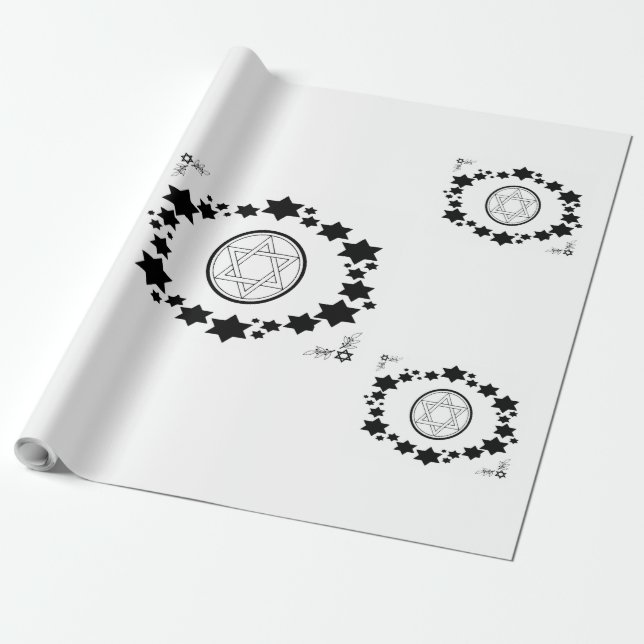 David stjärna - presentpapper (Utrullad)