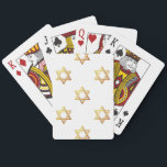 David stjärna spel kort<br><div class="desc">David-stjärnan - Finns i Blue eller Guld. Du kan lägga till ditt eget ord, bilder och/eller ändra färg i bakgrunden med Zazzles underbara anpassningsverktyg. Den här bilden finns även på dussintals andra produkter.</div>