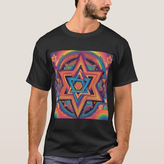 David stjärna t shirt (Framsida)