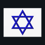 David stjärna vykort<br><div class="desc">David-stjärnan - Finns i Blue eller Guld. Du kan lägga till ditt eget ord,  bilder och/eller ändra färg i bakgrunden med Zazzles underbara anpassningsverktyg. Den här bilden finns även på dussintals andra produkter.</div>