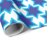 David-stjärnan, anpassningsbarnas bakgrund Wrappin Presentpapper<br><div class="desc">Underbara mönster för att ha packat in dina Hanukkah-gåvor. Vit stjärna av David på himlar blå bakgrund. Om du vill ändra bakgrunden till färg trycker du på knappen Anpassa</div>