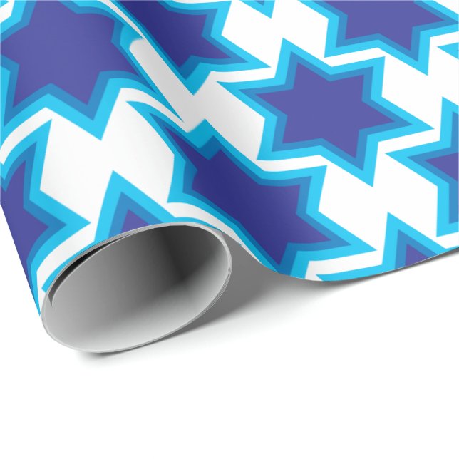 David-stjärnan, anpassningsbarnas bakgrund Wrappin Presentpapper (Rullad Hörn)