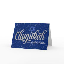 David-stjärnan i Blue och Silver Chanukah