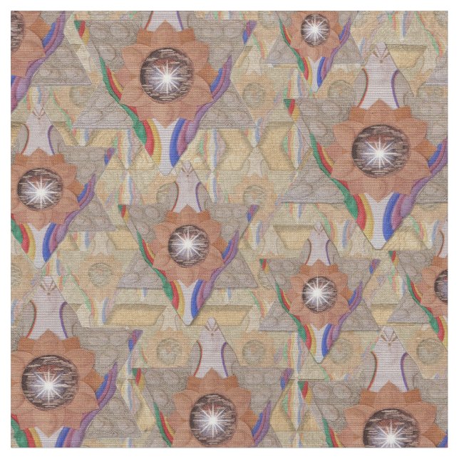 "David-stjärnan" i läder och sött Tyg (Närbild)