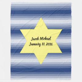 David-stjärnan - välj Färgen! Fleecefilt