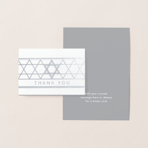 David Tackkort Elegant-stjärnan Modern Folded Folierat Kort
