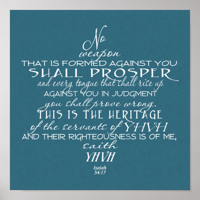 David Teal Star No Weapon Star Poster (Framsidan)