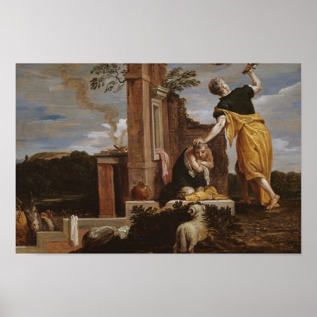 David Teniers the Younger - Abrahams Sacrifice of Poster (Framsidan)