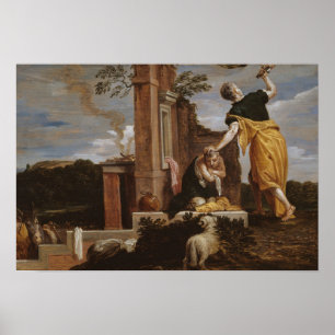 David Teniers the Younger - Abrahams Sacrifice of Poster