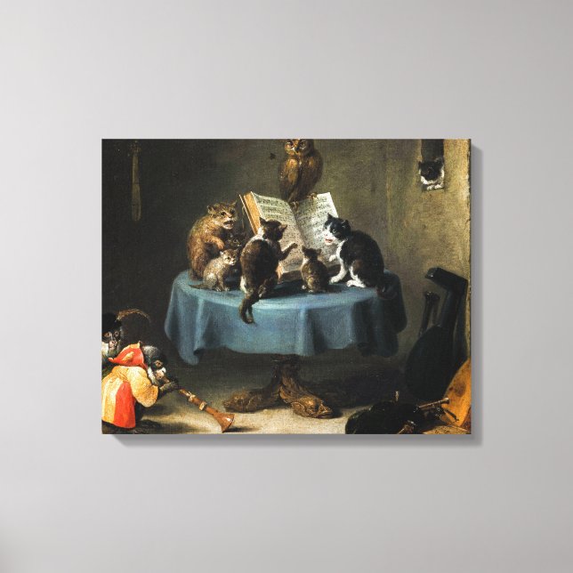 David Teniers, Younger, konsert med Cats Canvastryck (Framsida)