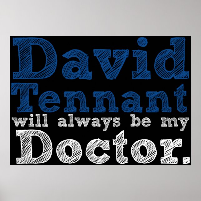 David Tennant kommer alltid att vara min Doktor Pa Poster (Framsidan)