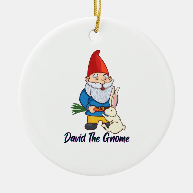 David The Gnome Julgransprydnad Keramik (Framsidan)