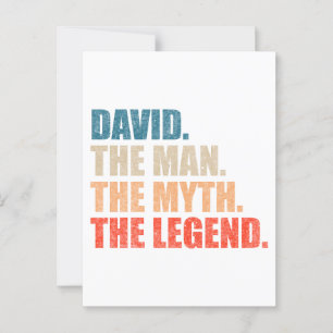 David The Man The Myth the Legend Vykort