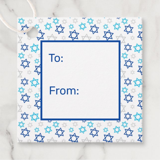 David-till-från-stjärnan Gåvor Etiketter (Framsida)