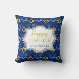 David unika Lycklig Hanukkah Watercolor Stars Kudde