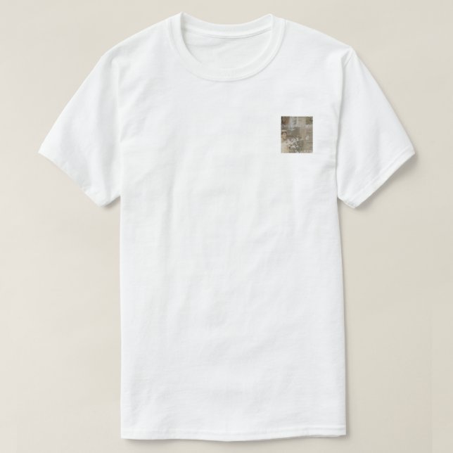 David Vem?— Brösttryck T-Shirt (Design framsida)