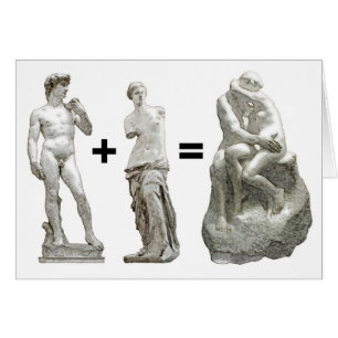 DAVID, VENUS och KISS Hälsningskort