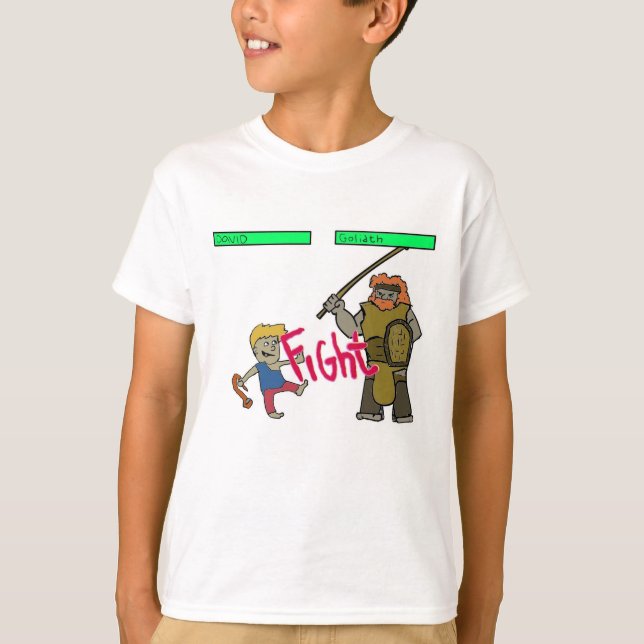 David versus Goliath T Shirt (Framsida)