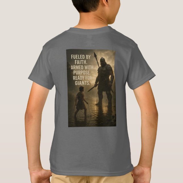 David vs Goliath T-Shirt (Baksida)