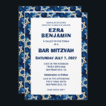 David Watercolor Anpassningsbar QR Pub Bat mitzvah Inbjudningar<br><div class="desc">Perfekt-kort för att tillkännage ett bat mitzvah, pub mitzvah eller annat judiskt firande! Star mönster för dig på framsidan och baksidan! FULLT ANPASSADE! Klicka på "Anpassa" ovan om du vill redigera texten på framsidan och baksidan och lägga till länken till QR-koden. Klicka på "Redigera med verktyg" om du vill justera...</div>