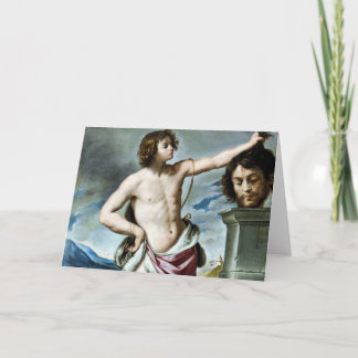 David With the Head of Goliath Fine Art Card Kort