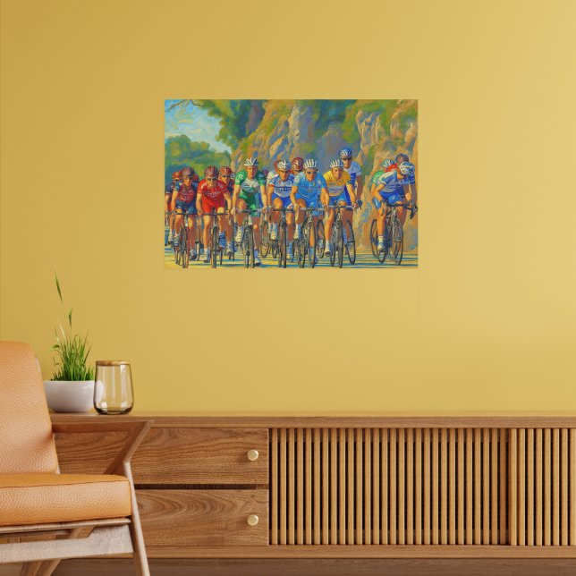 Davide Rebellin Col d'Eze Paris-Nice 2008 Faux Pas Poster (Vardagsrum 2)