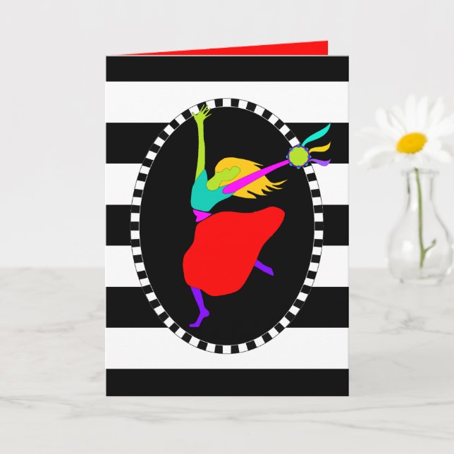 Davidic Dancer-hälsningskort Kort (Liten växt)