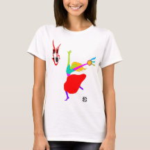 Davidic Dancer med Tambourine t-shirt