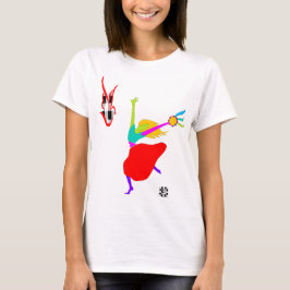 Davidic Dancer med Tambourine t-shirt