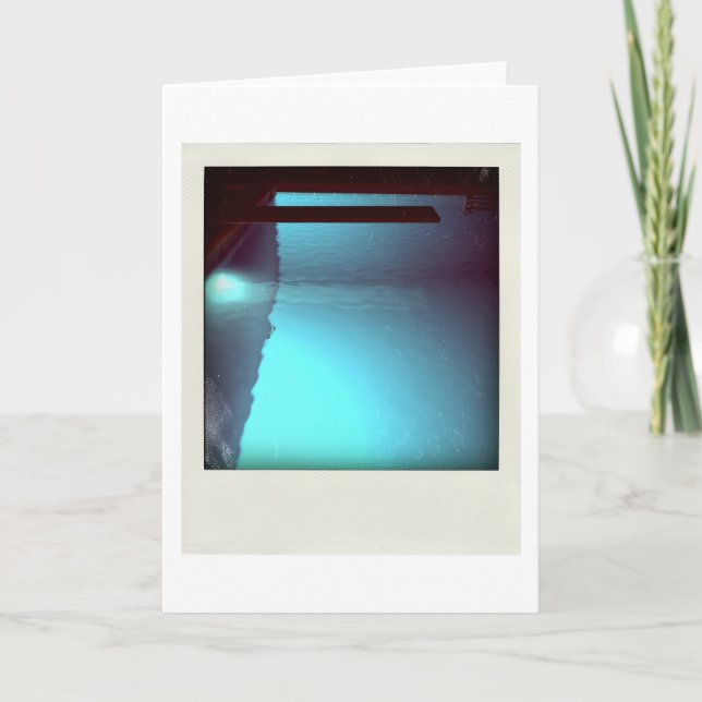 David's Bassäng 09d07 3d Computer Art Card Kort (Framsida)