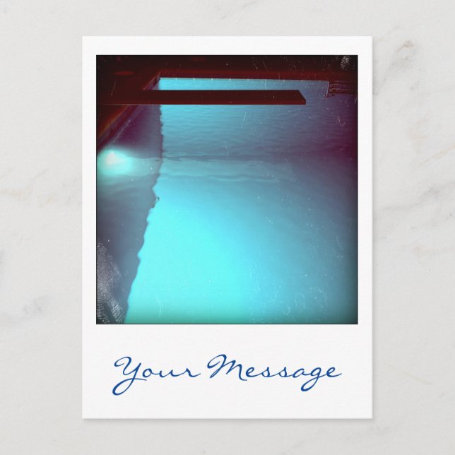 David's Bassäng 09d07 Anpassningsbar 3d Computer A Vykort (Framsida)