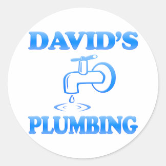 David's Plumwing Runt Klistermärke