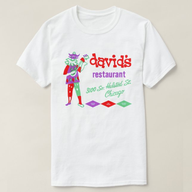 David's Restaurant, Bridgeport, Chicago, IL T Shirt (Design framsida)