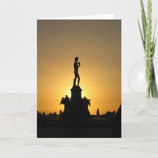 David's Silhouette Kort (Framsida)