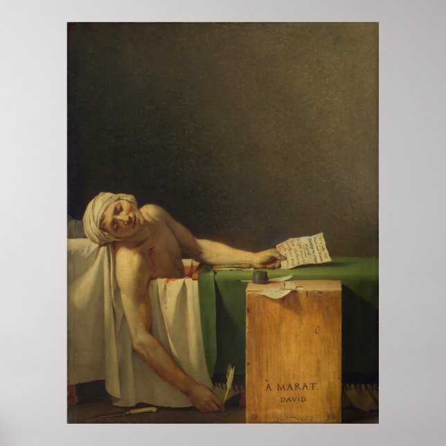 David's The Death of Marat Poster (Framsidan)
