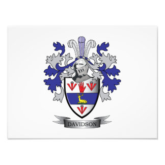 Davidson Family Crest Jackar om Arm Fototryck
