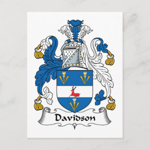 Davidson Family Crest Vykort