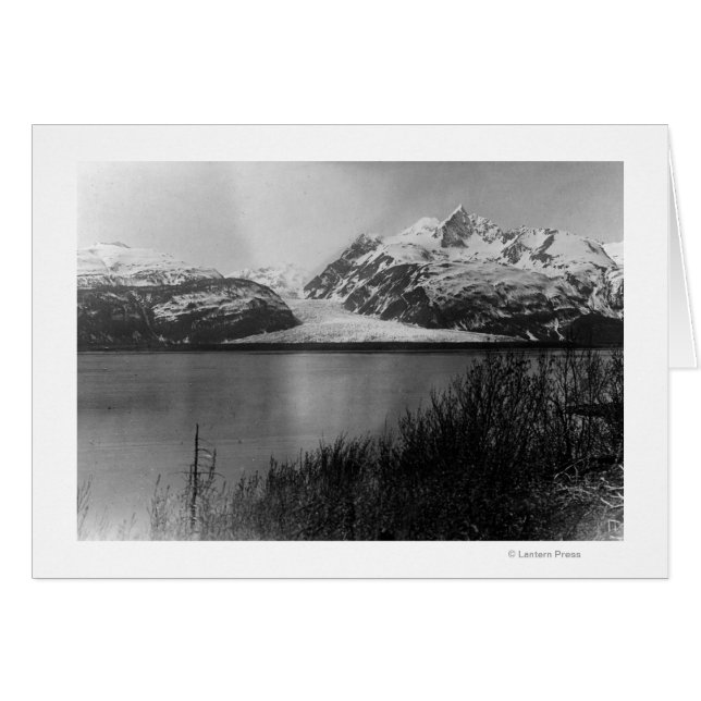 Davidson Glacier in Alaska Photograph Hälsningskort (Framsidan Horizontal)