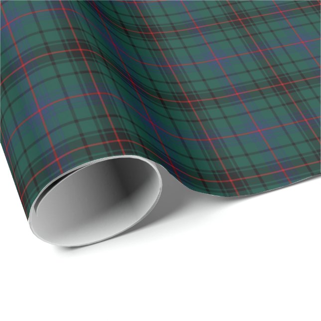 Davidson Klan Tartan Presentpapper (Rullad Hörn)