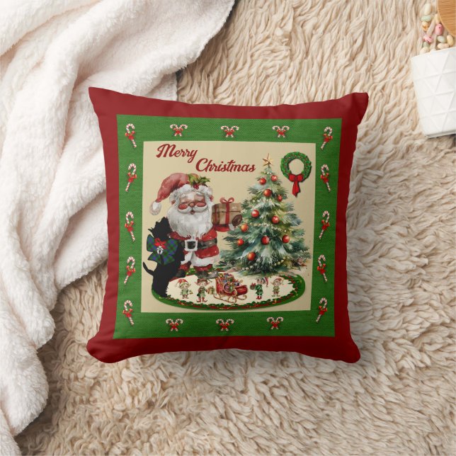 Davidson Scottie & Santa Kudde (Filt)